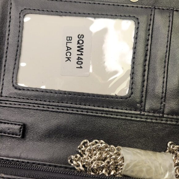 Crossbody Black Wallet Travel Holiday Wallet - Picture 9 of 14